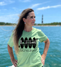 Load image into Gallery viewer, Nightlife Paddle Boards- Front Print - Organic Short Sleeve Tee - Additional Colors
